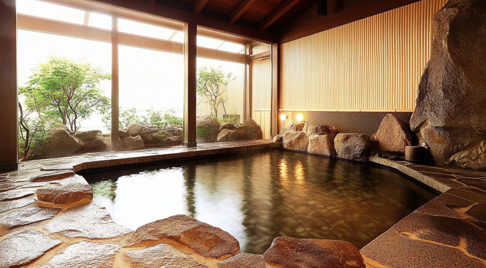 Hot spring of the hotel